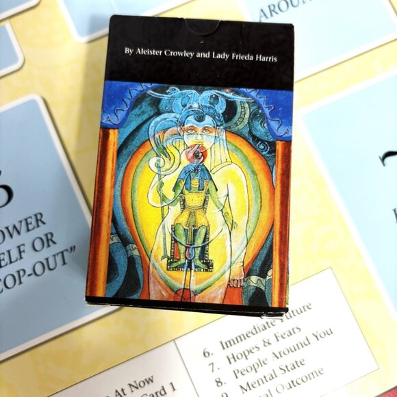 Crowley Thoth Tarot sealed deck w/ The Woven spread Sheet - Picture 6 of 8